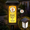 Personalized Photo Solar Garden Light - Memorial Sympathy Gifts - You Were My Favorite Hello
