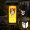 Personalized Photo Solar Garden Light - Memorial Sympathy Gifts - Love Never Ends