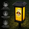 Personalized Photo Solar Garden Light - Memorial Sympathy Gifts - A Beautiful Soul Never Dies