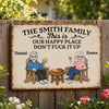 Personalized Home Decor Metal Sign - Anniversary Wedding Gifts For Couple - Welcome To Paradise