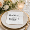 Custom Cocktail Napkins – Personalized Wedding Keepsake Decor - Forever Love