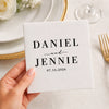Custom Cocktail Napkins – Personalized Wedding Keepsake Decor - Forever Love