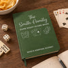 Personalized Leather Writing Journal - Gift For Family – Game Night Score Book