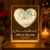 Personalized Shaped 3D LED Walnut Night Light - Anniversary Wedding Gifts For Couple - Where We Tied the Knot
