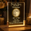 Personalized Shaped 3D LED Walnut Night Light - Anniversary Wedding Gifts For Couple - Where Our Story Began