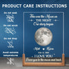 Personalized Shaped 3D LED Walnut Night Light - Anniversary Wedding Gifts For Couple - Where Our Story Began