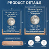 Personalized Shaped 3D LED Walnut Night Light - Anniversary Wedding Gifts For Couple - Where Our Story Began