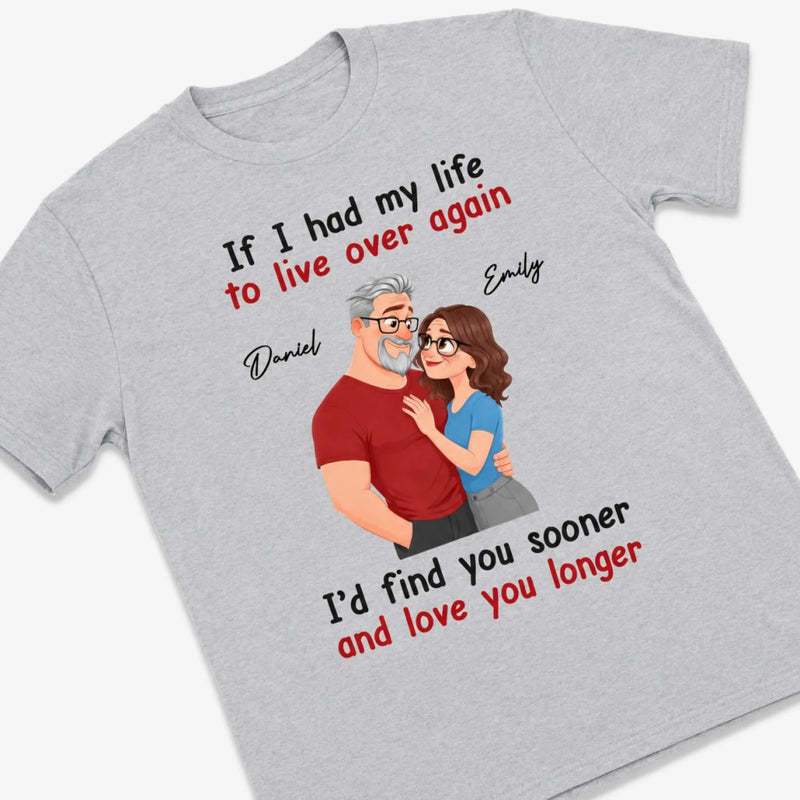 Personalized Unisex T-shirt, Hoodie – Anniversary Gifts for Couple - More Time to Love You