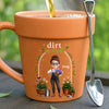 Personalized Plant Pot Ceramic Mug - Garden Gifts For Gardeners - Dirt Nerd