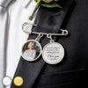 Personalized Photo Charm Lapel Pin – Meaningful Memorial Gifts For Couple – I Love You I Am Near