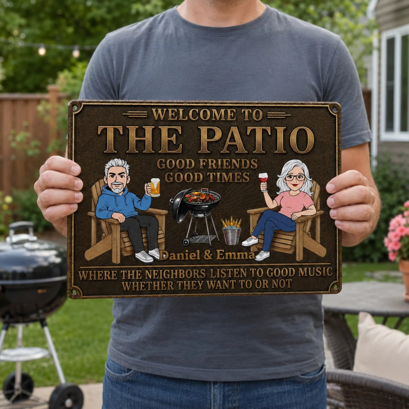 Personalized Home Decor Metal Sign - Anniversary Wedding Gifts For Couple - One Love, One Life