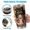 Personalized Tumbler - Gifts For Book Lovers, Bookworms, Readers - Just A Girl With A Passion For Reading