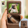 Personalized Photo Wooden Fur Memorial Keepsake Box - Pet Memorial Sympathy Gifts For Dogs, Cats - In Loving Memory