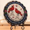 Personalized Round Shaped Stone With Stand - Memorial Sympathy Gifts - Forever In Loving Memory