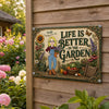 Personalized Home Decor Metal Sign - Garden Gifts For Gardeners - Bloom Every Day