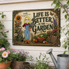 Personalized Home Decor Metal Sign - Garden Gifts For Gardeners - Bloom Every Day