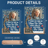 Personalized Photo 3D LED Walnut Night Light - Memorial Sympathy Gift - Forever By Your Side