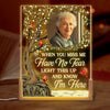 Personalized Photo 3D LED Walnut Night Light - Memorial Sympathy Gift - Forever By Your Side