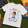 Personalized Kid T-shirt – Back To School Gift For Kid – Officially A First Grader