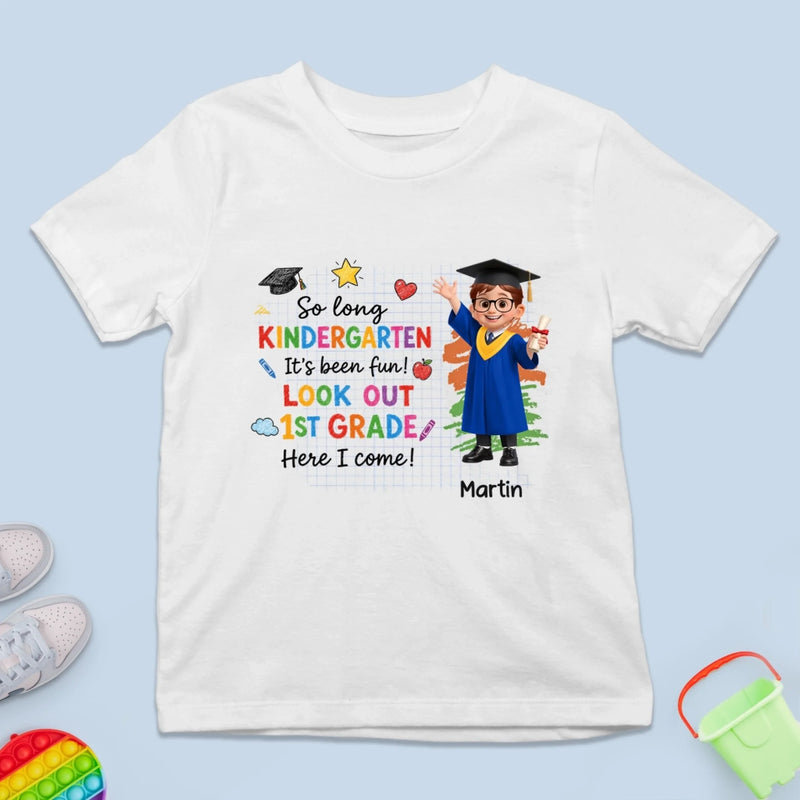 Personalized Kid T-shirt – Back To School Gift For Kid – Future Starts In First Grade
