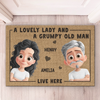 Personalized Decorative Mat – Anniversary Wedding Gifts For Couple – This Is Our Happy Place
