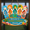 Personalized Wood Sign - Poolside, Summer Gift For Grandpa, Grandma, Family - Beach Days With Grandkids