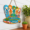 Personalized Wood Sign - Poolside, Summer Gift For Grandpa, Grandma, Family - Beach Days With Grandkids