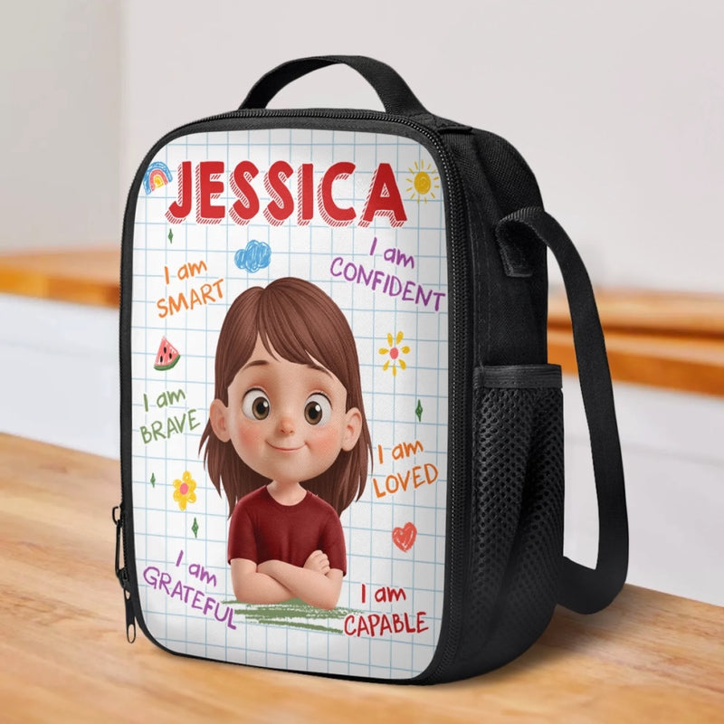 Personalized Kids Lunch Bag – Back To School Gifts For Kids – Ready To Conquer First Grade