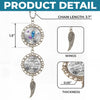 Personalized Metal Car Hanging Ornament – Sympathy Gift For Family – Connecting Love Through Memories