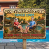 Personalized Home Decor Metal Sign – Anniversary, Poolside, Summer Gift For Couple – Our Favorite Escape, Kept Forever