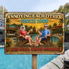 Personalized Home Decor Metal Sign – Anniversary, Poolside, Summer Gift For Couple – Our Favorite Escape, Kept Forever