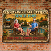 Personalized Home Decor Metal Sign – Anniversary, Poolside, Summer Gift For Couple – Our Favorite Escape, Kept Forever