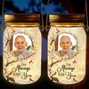 Personalized Photo Solar Jar Lantern - Sympathy Gift For Family - Your Memory Is My Treasure