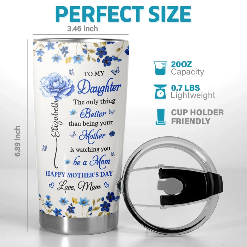 Personalized Tumbler - Gifts For Daughter - My Daughter, My Heart, My Pride