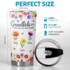 Personalized 3D Inflated Effect Printed Tumbler - Gifts For Mom, Grandma - Grandkids Make Her World Blossom