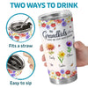 Personalized 3D Inflated Effect Printed Tumbler - Gifts For Mom, Grandma - Grandkids Make Her World Blossom