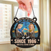 Personalized Window Hanging Suncatcher Ornament – Anniversary Wedding Gifts For Couple – Built On Jokes, Sealed With A Kiss