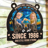 Personalized Window Hanging Suncatcher Ornament – Anniversary Wedding Gifts For Couple – Built On Jokes, Sealed With A Kiss