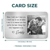 Personalized Photo Aluminum Wallet Card - Wedding Anniversary Gift For Couple - Every Love Story Is Beautiful, But Ours Is My Favorite