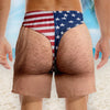 Personalized Men Swim Trunks – Funny Patriotic Summer Gift For Men – Freedom And Chill