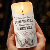 Personalized LED Candle - Anniversary Wedding Gifts For Couple - Love Feels Safe With You