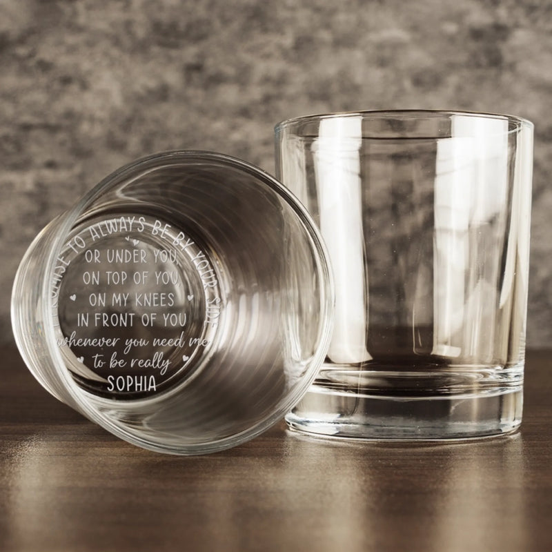 Personalized Whiskey Glass – Anniversary Wedding Gifts For Couple – Perfectly Imperfect Just Like Us