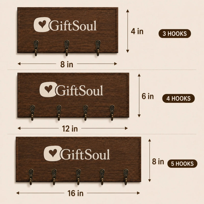 Personalized Home Decor Key Hanger, Key Holder – Gifts For Family Members – Home Sweet Home