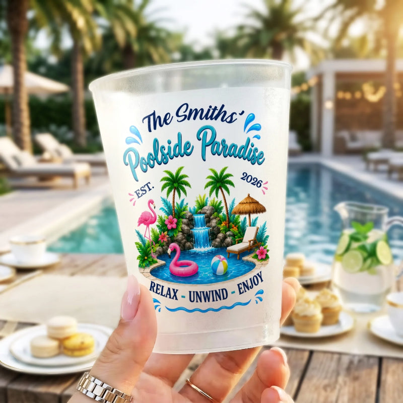 Personalized Party Cups - Camping Gifts For Campers - Family Time Starts Here