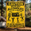 Personalized Metal Sign – Camping Gifts For Campers – Camp More, Worry Less