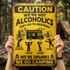 Personalized Metal Sign – Camping Gifts For Campers – Camp More, Worry Less