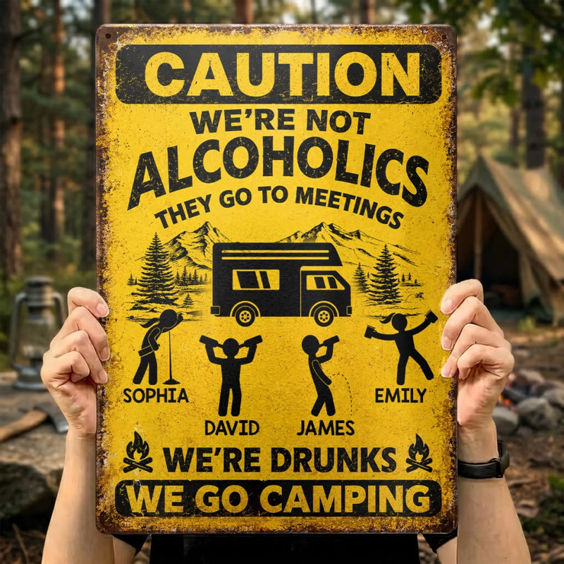 Personalized Metal Sign – Camping Gifts For Campers – Camp More, Worry Less