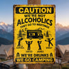 Personalized Metal Sign – Camping Gifts For Campers – Camp More, Worry Less