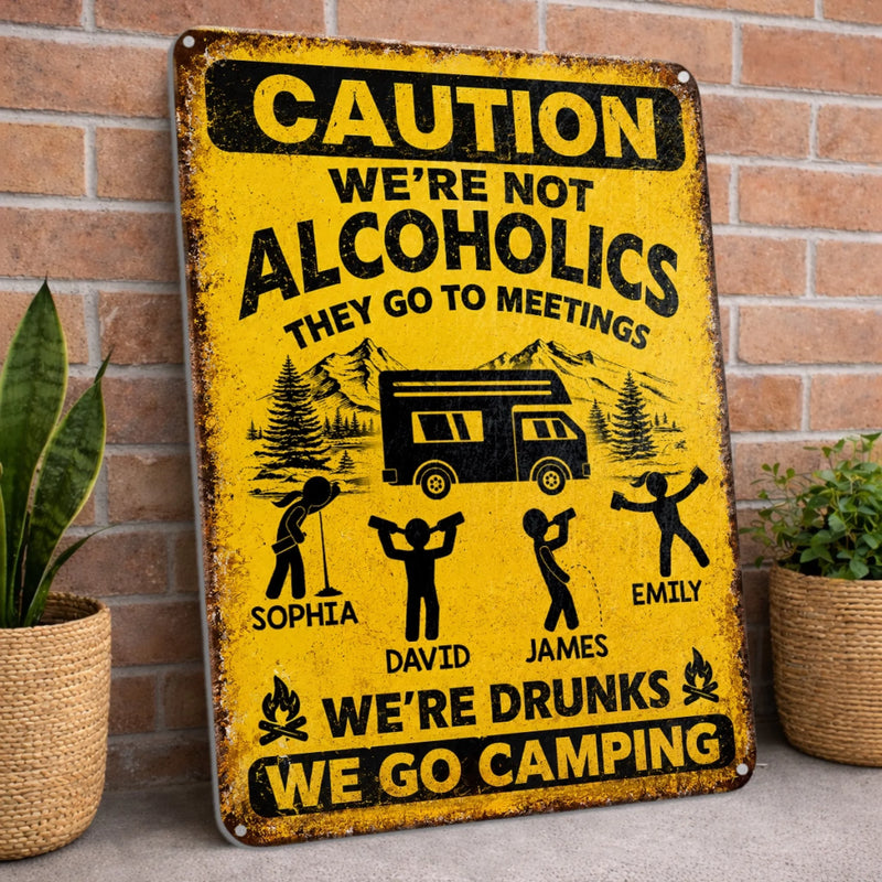 Personalized Metal Sign – Camping Gifts For Campers – Camp More, Worry Less