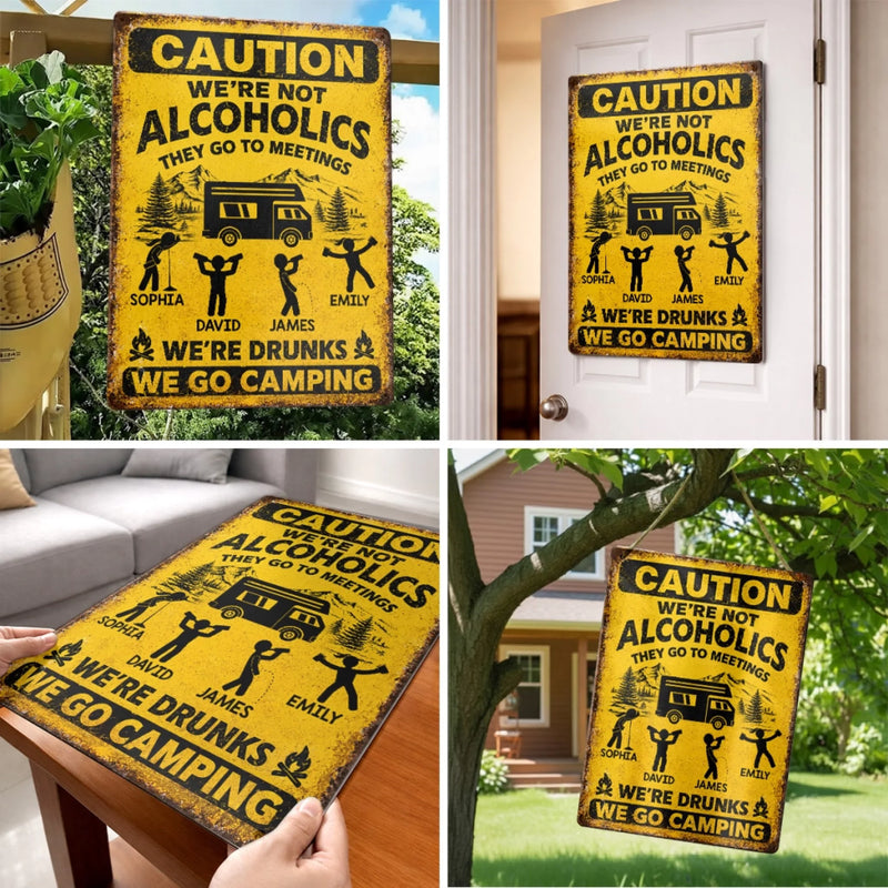 Personalized Metal Sign – Camping Gifts For Campers – Camp More, Worry Less